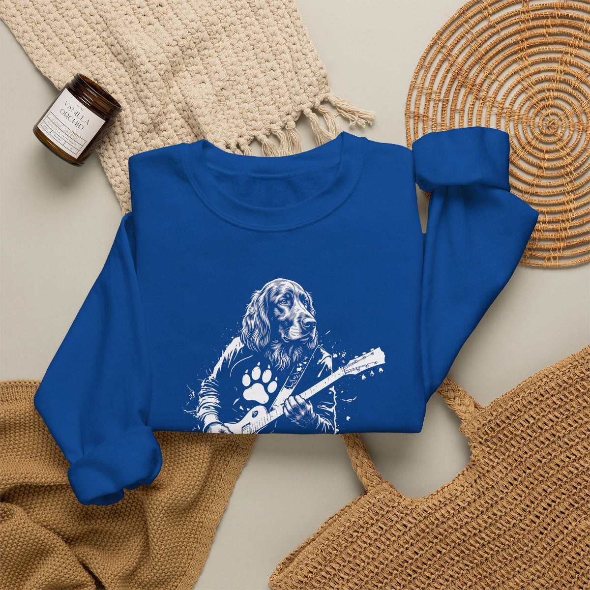 Irish Setter Guitar Crewneck Sweatshirt