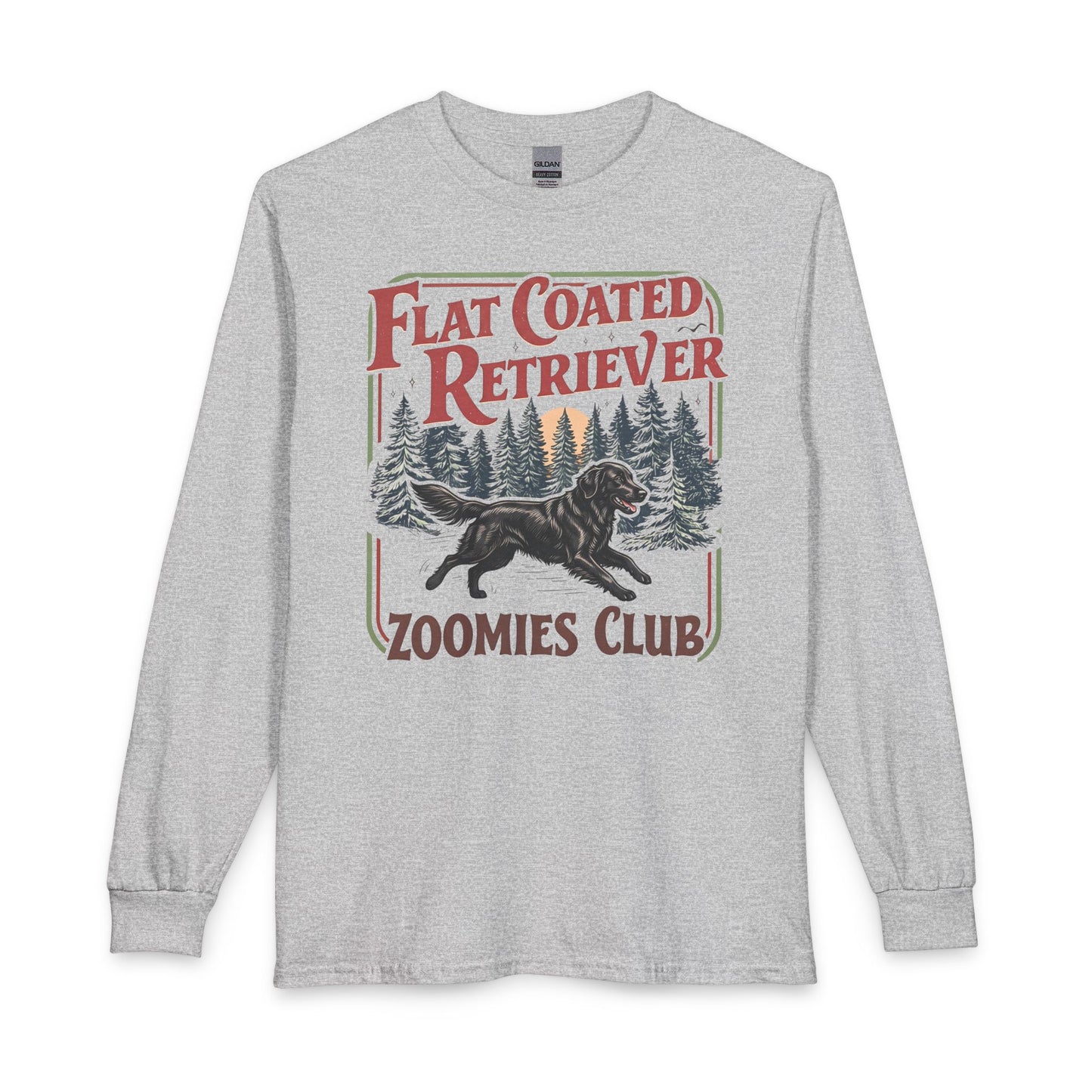 Flat Coated Retriever Zoomies Club Long Sleeve