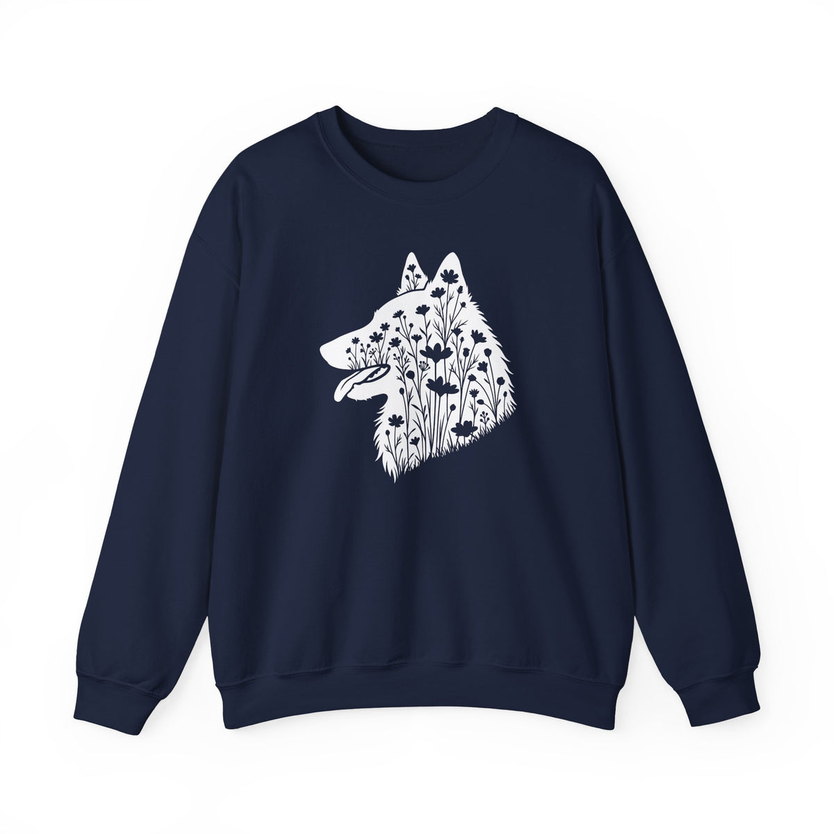 Belgian Tervuren Flowers Crewneck Sweatshirt
