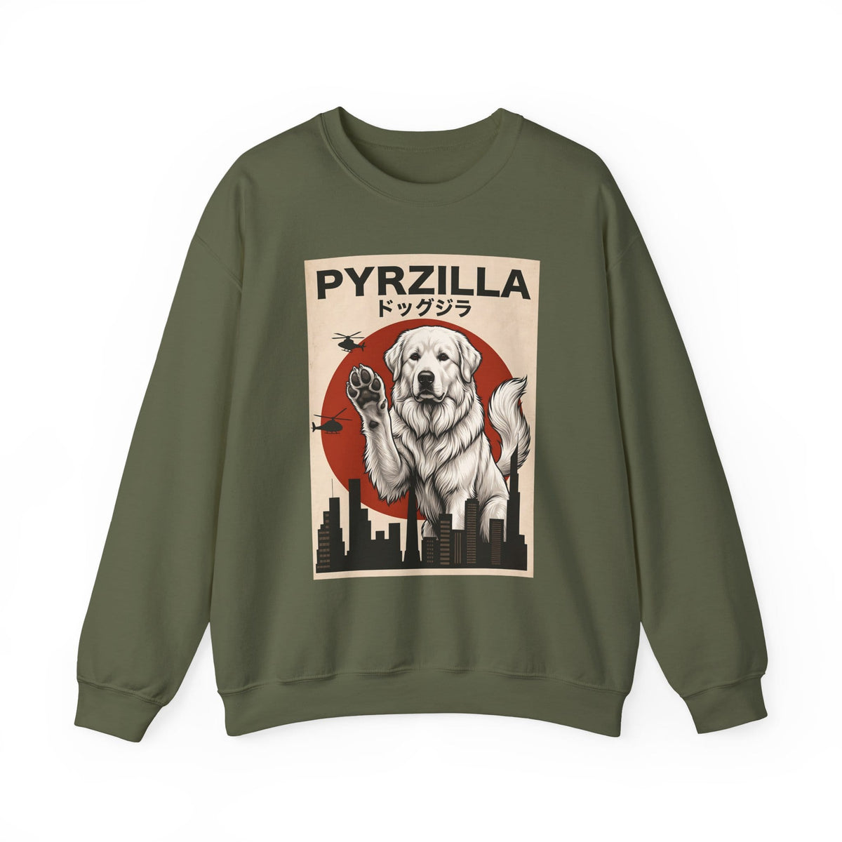 Great Pyrenees Pyrzilla Crewneck Sweatshirt