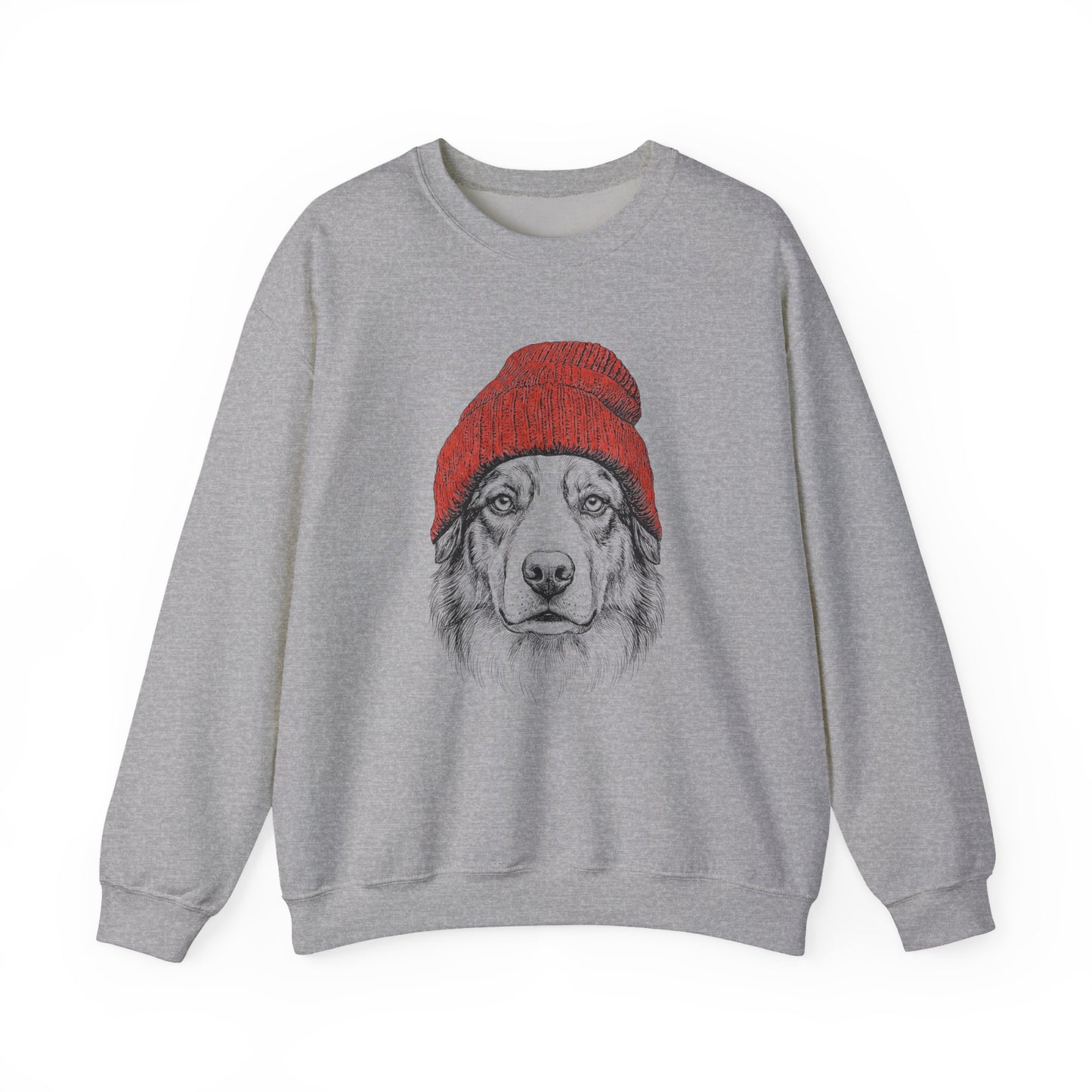 Australian Shepherd Beanie Crewneck Sweatshirt