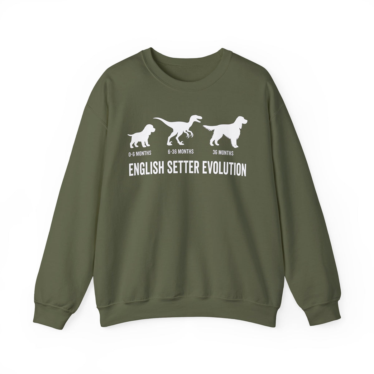 English Setter Evolution Crewneck Sweatshirt