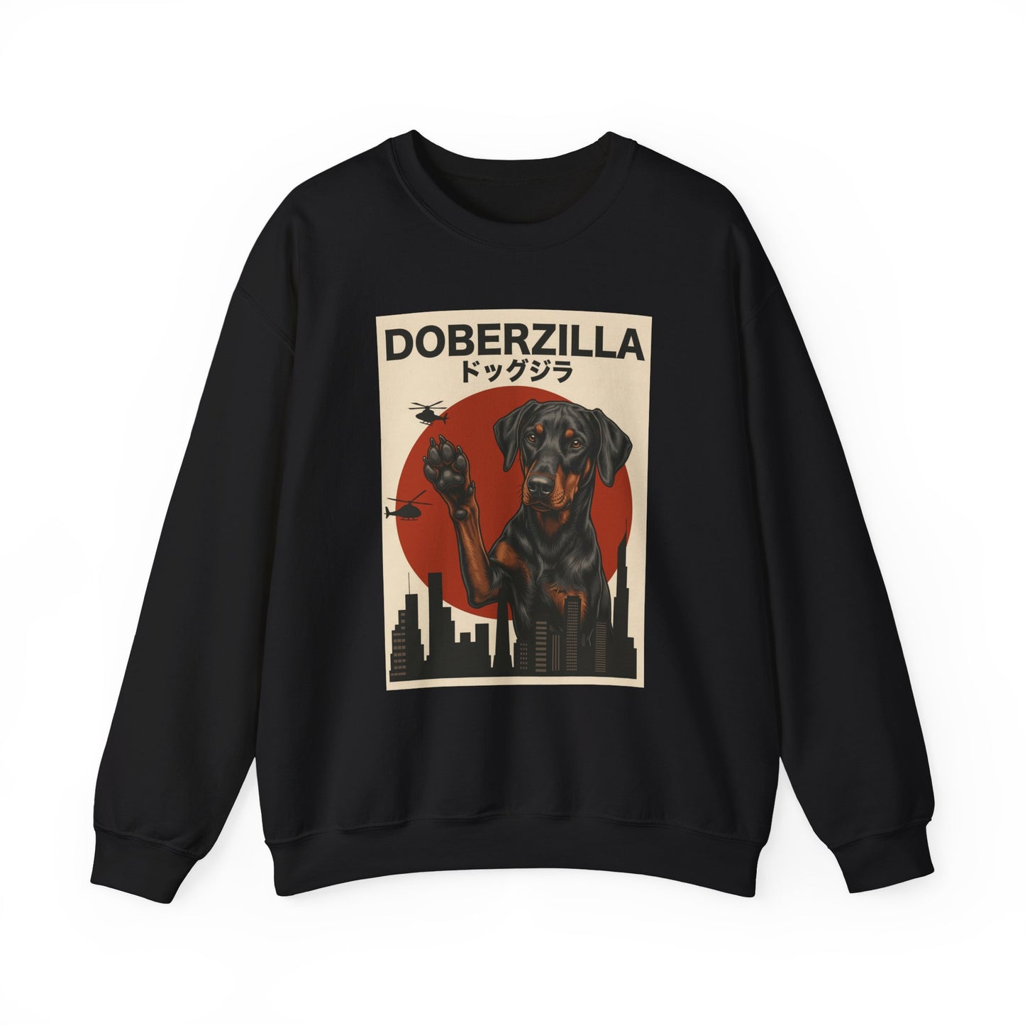 Doberzilla Doberman Crewneck Sweatshirt