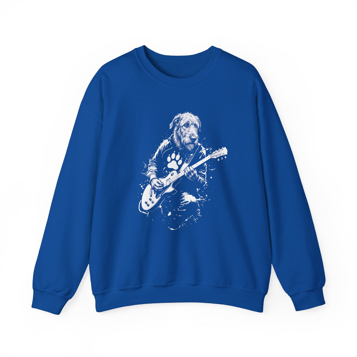 Irish Wolfhound Rocker Crewneck Sweatshirt