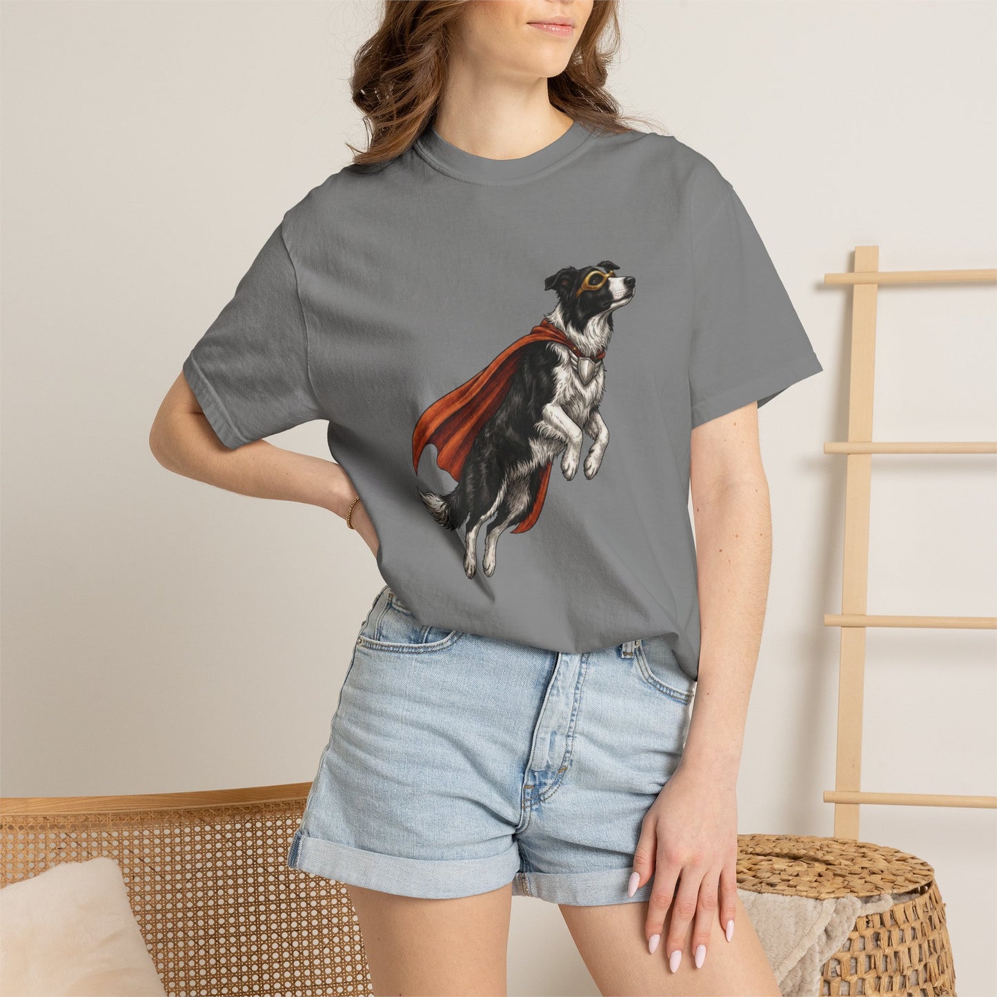 Border Collie Superhero Premium Tee
