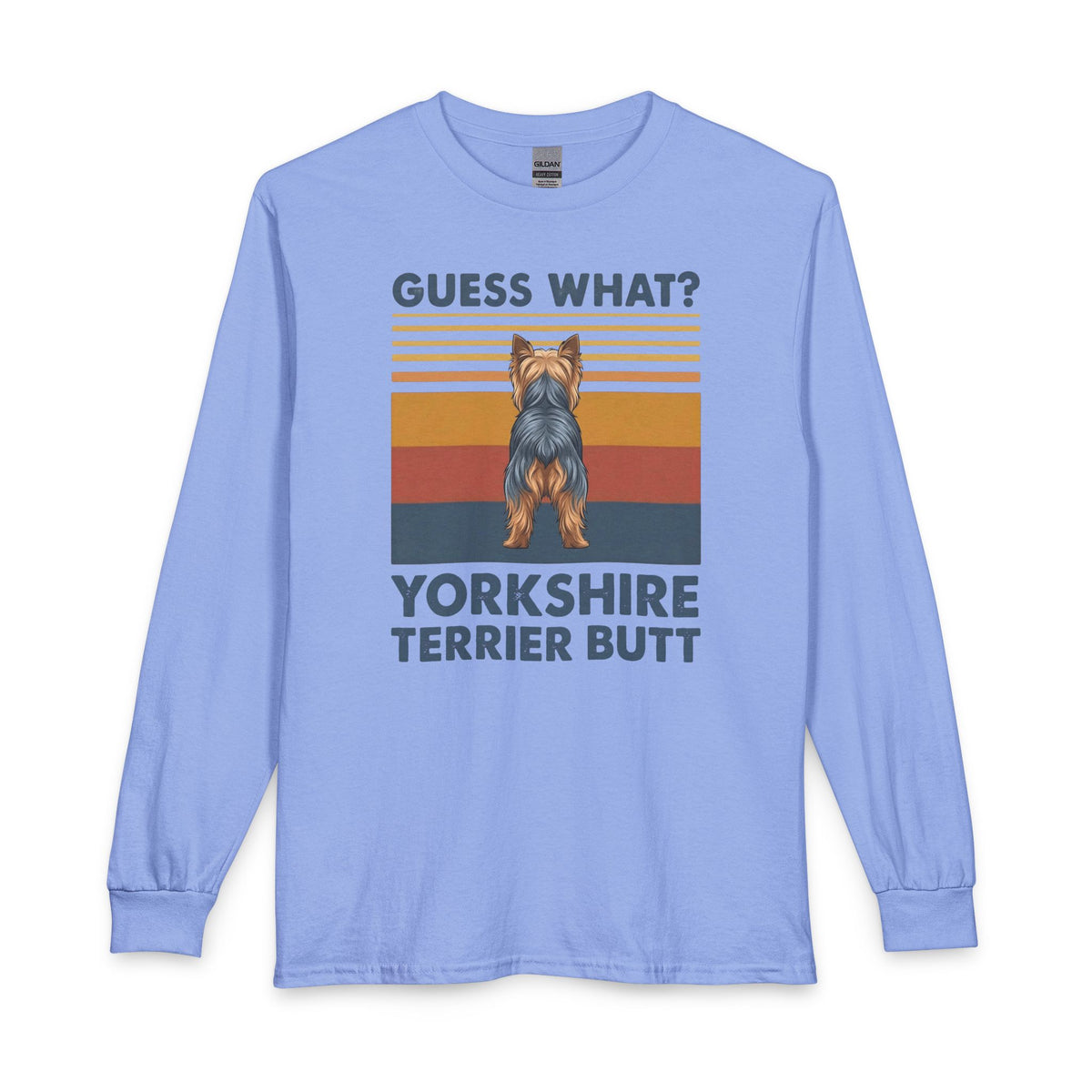 Yorkshire Terrier Butt Long Sleeve Carolina Blue