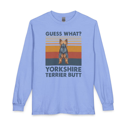 Yorkshire Terrier Butt Long Sleeve Carolina Blue