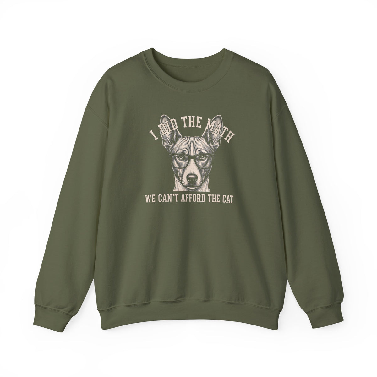 Basenji I Did The Math Crewneck Sweatshirt