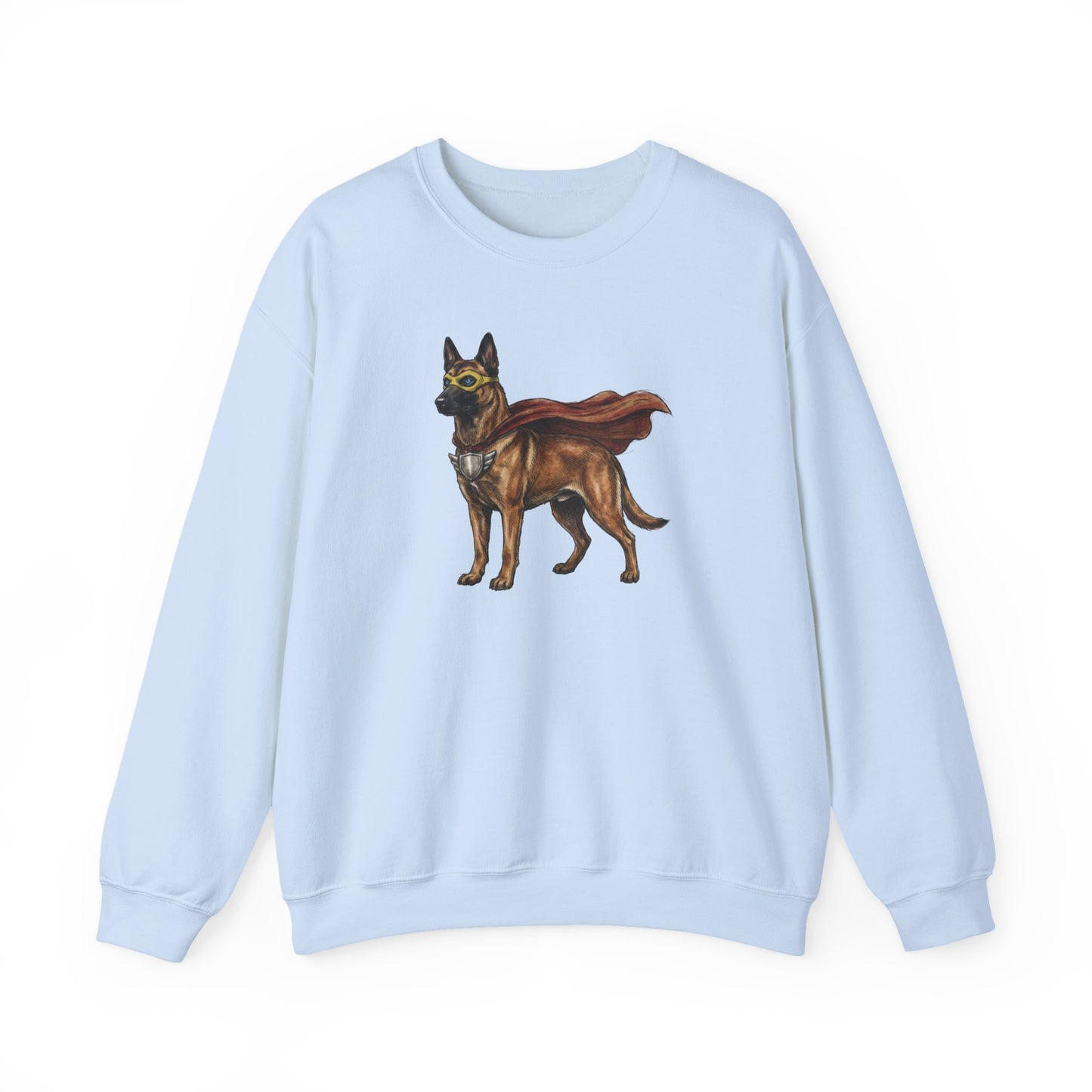 Belgian Malinois Superhero Crewneck Sweatshirt