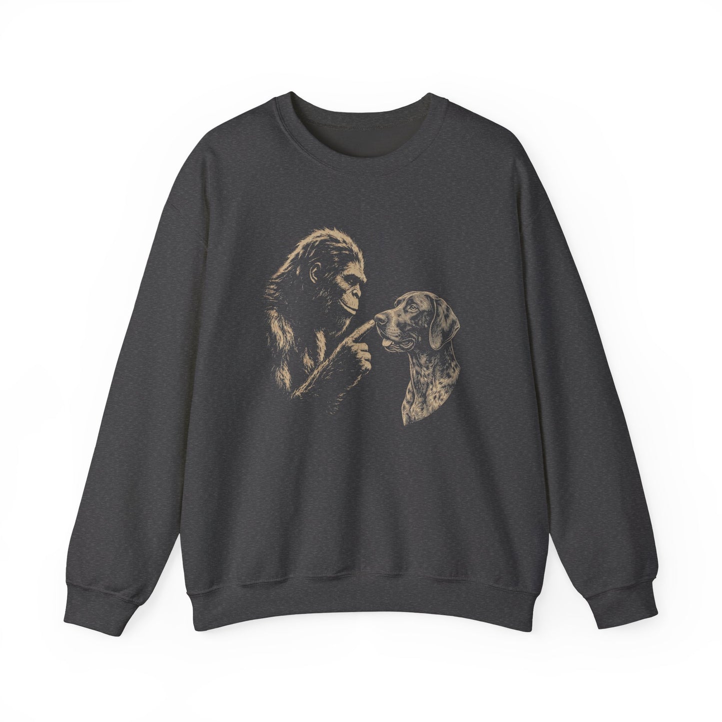 Bigfoot German Shorthaired Pointer Crewneck Sweatshirt