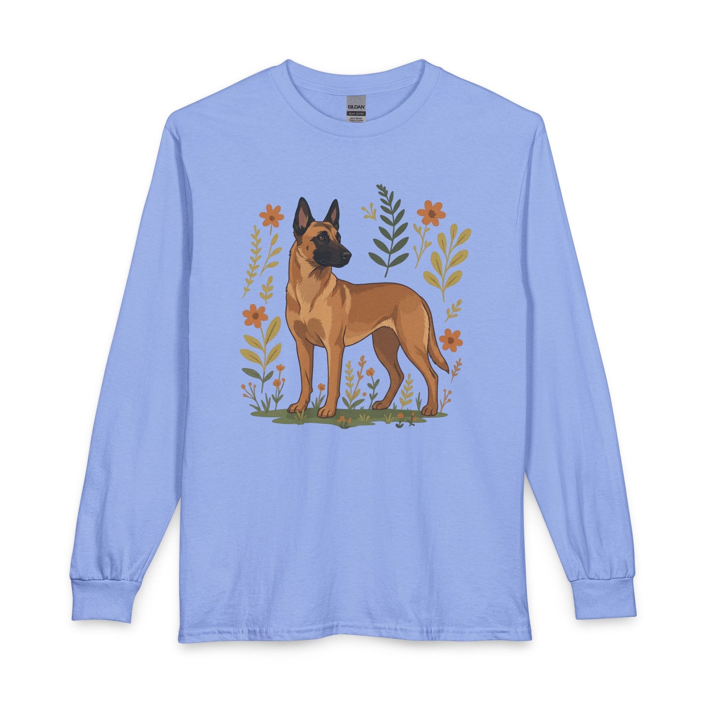 Belgian Malinois Flowers Long Sleeve