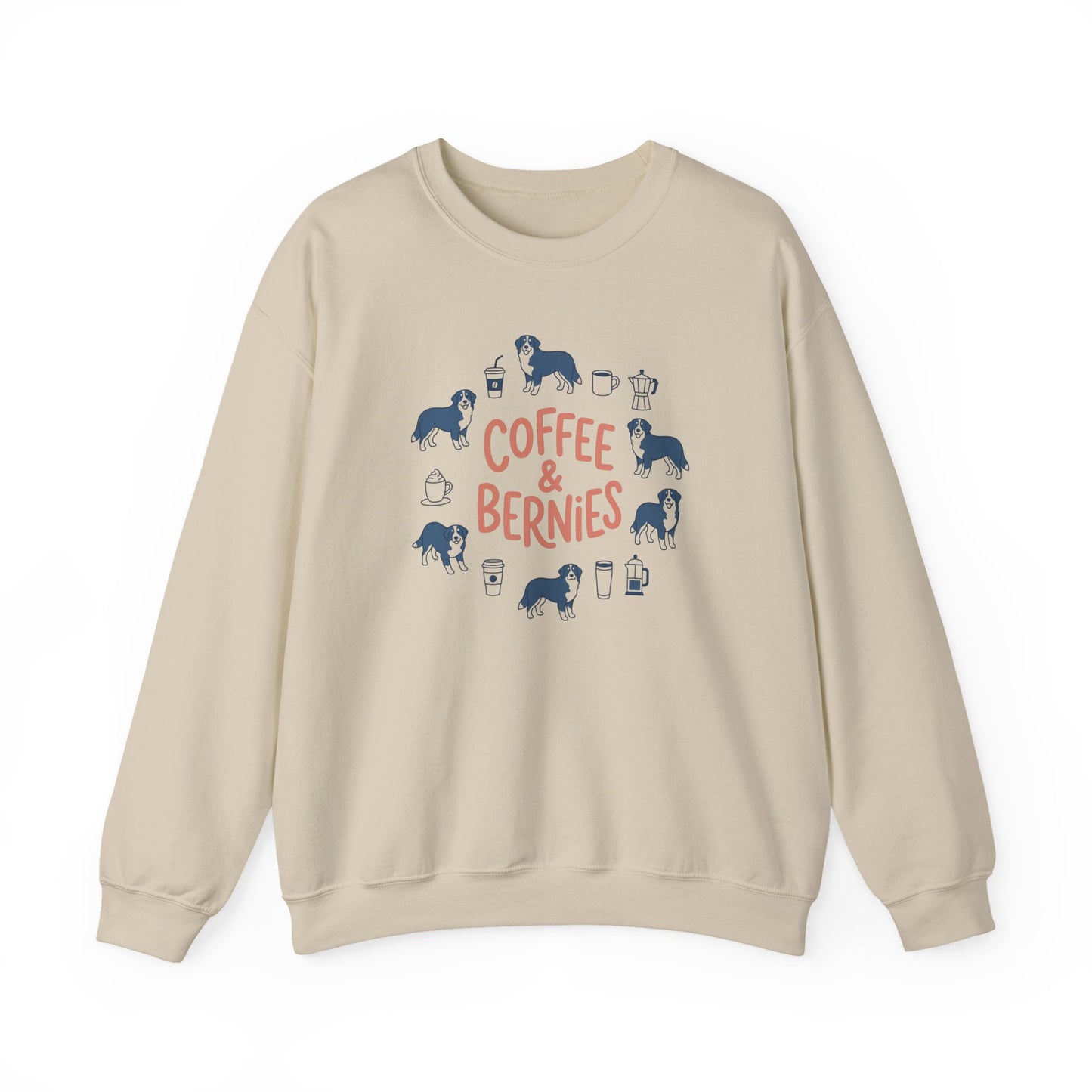 Coffee & Bernies Crewneck Sweatshirt Sand