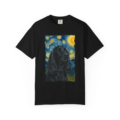 Black Cocker Spaniel van Gogh Premium Tee