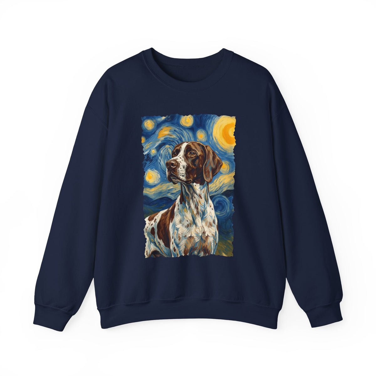 English Pointer Van Gogh Crewneck Sweatshirt