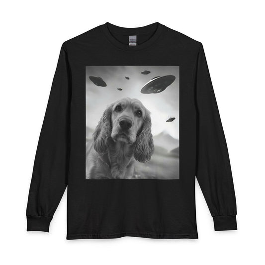 Cocker Spaniel UFO Selfie Long Sleeve