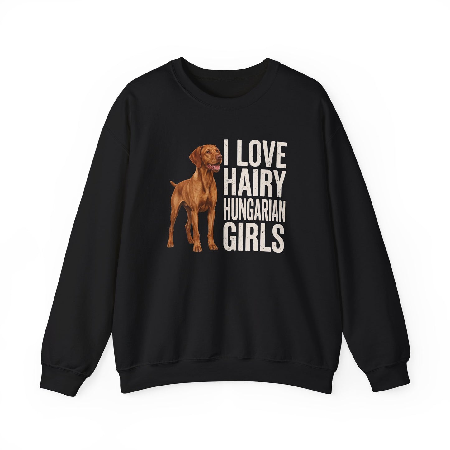 Vizsla Hairy Hungarian Girls Crewneck Sweatshirt