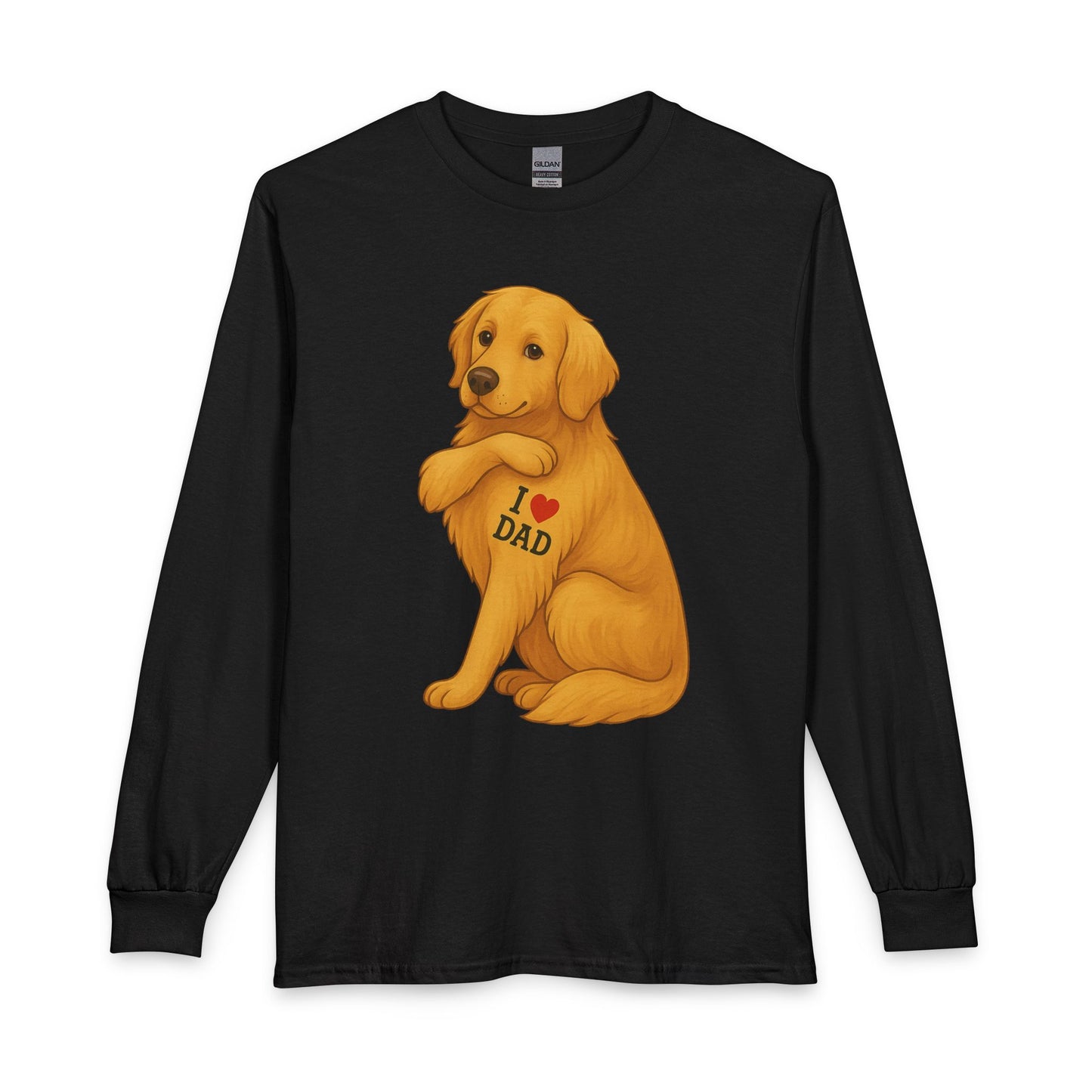 Golden Retriever I Love Dad Long Sleeve
