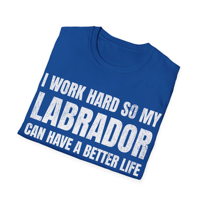 I Work Hard Labrador Tee