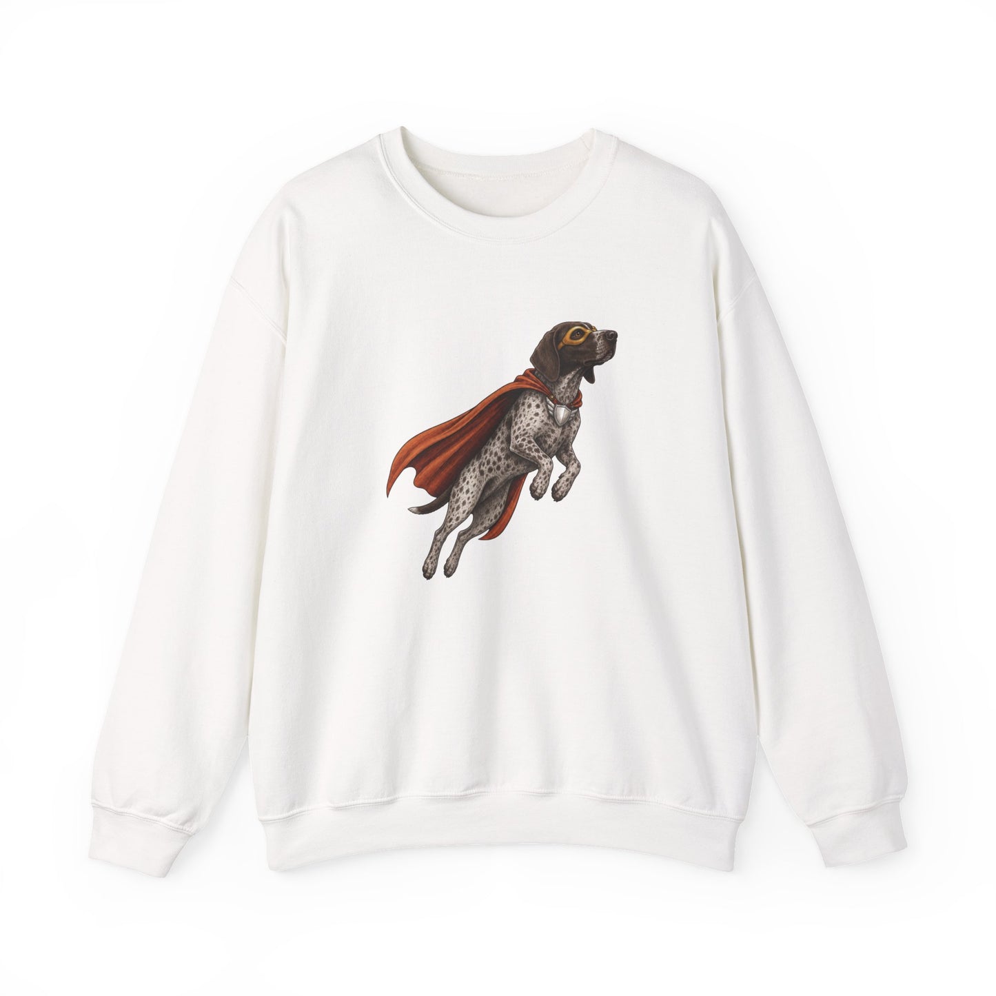 German Shorthaired  Pointer Superhero Crewneck Sweatshirt