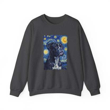 Black Boxer Van Gogh Crewneck Sweatshirt