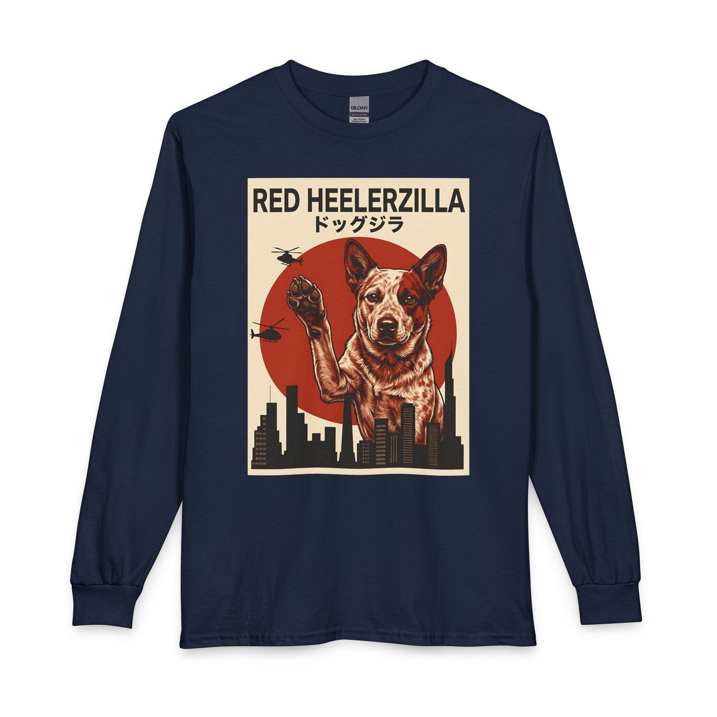Red Heelerzilla Long Sleeve