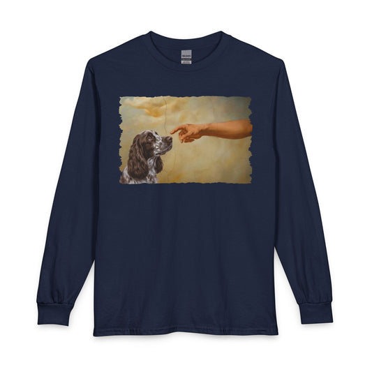 God Creates Liver Roan Cocker Spaniel Long Sleeve