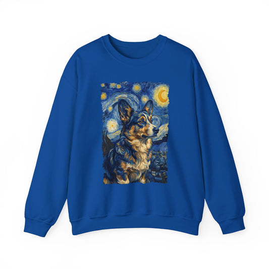 Cardigan Welsh Corgi Van Gogh Crewneck Sweatshirt