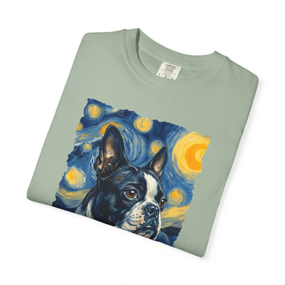 Boston Terrier Van Gogh Premium Tee
