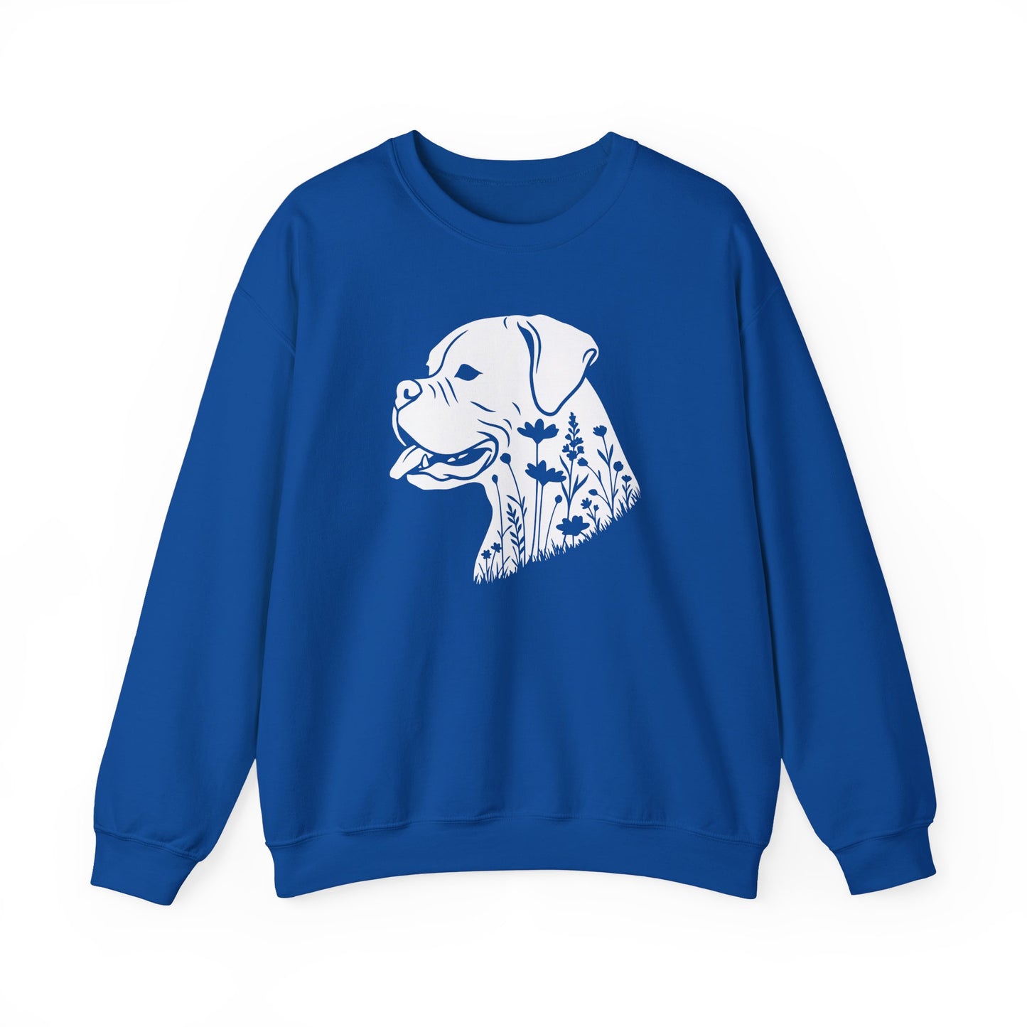 Boxer Flowers Crewneck Sweatshirt