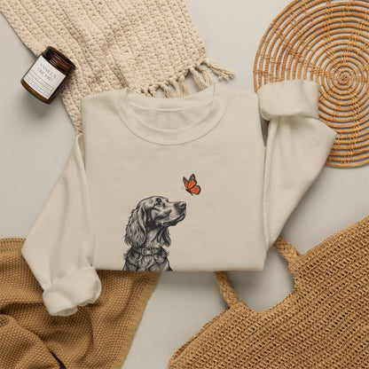 Irish Setter Butterfly Crewneck Sweatshirt