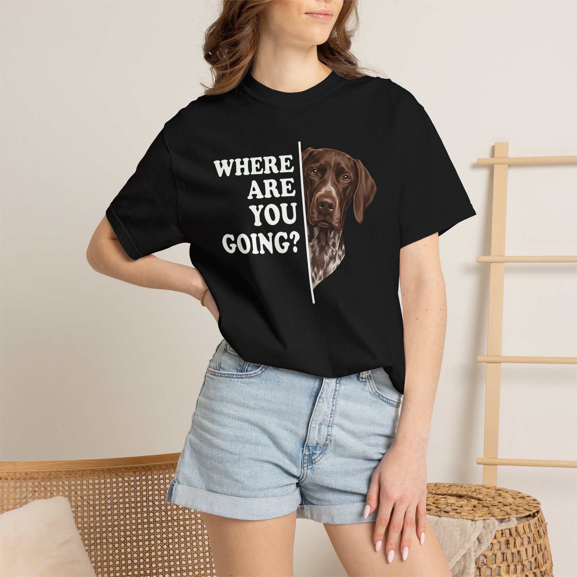 German Shorthaired Pointer Followning Premium Tee