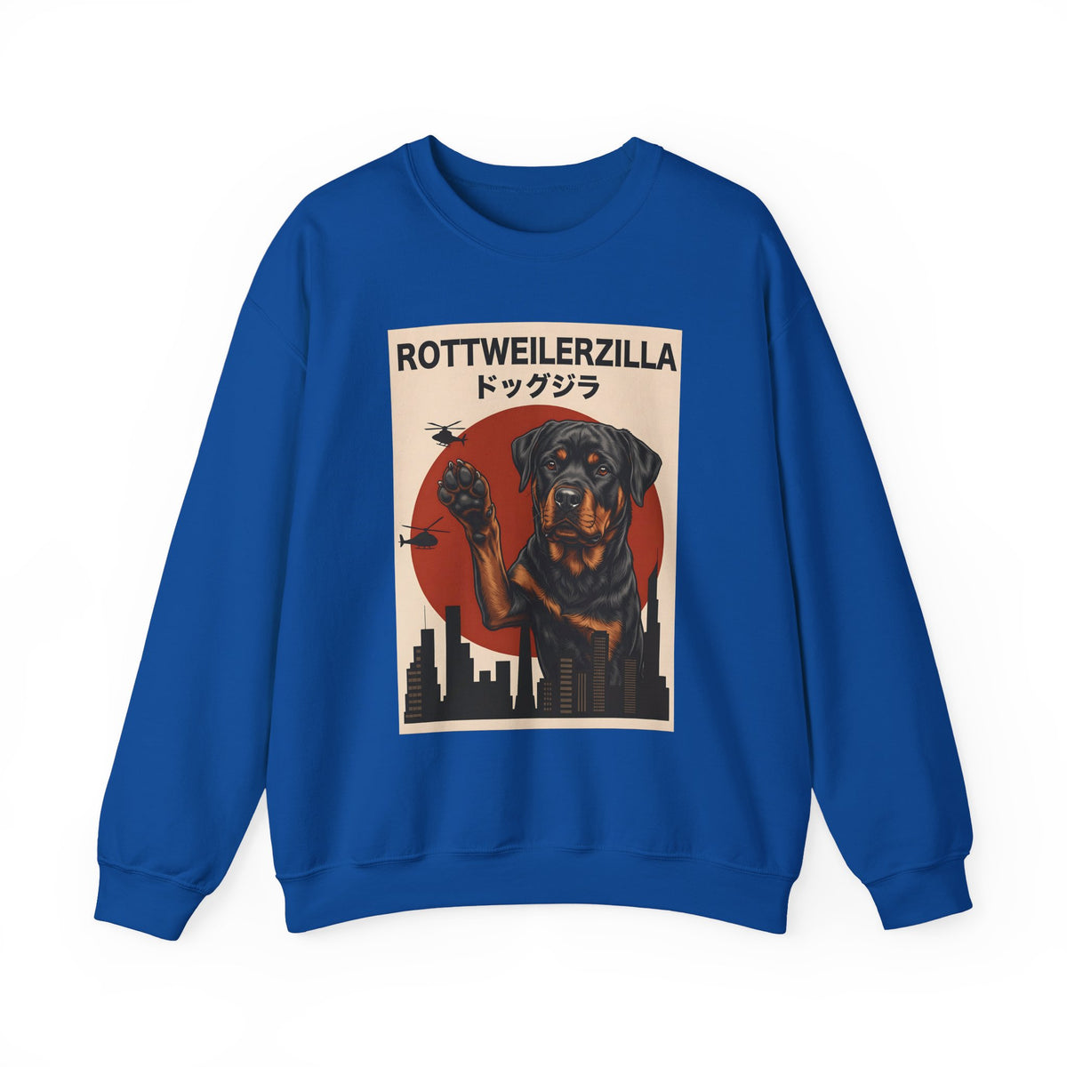 Rottweilerzilla Crewneck Sweatshirt
