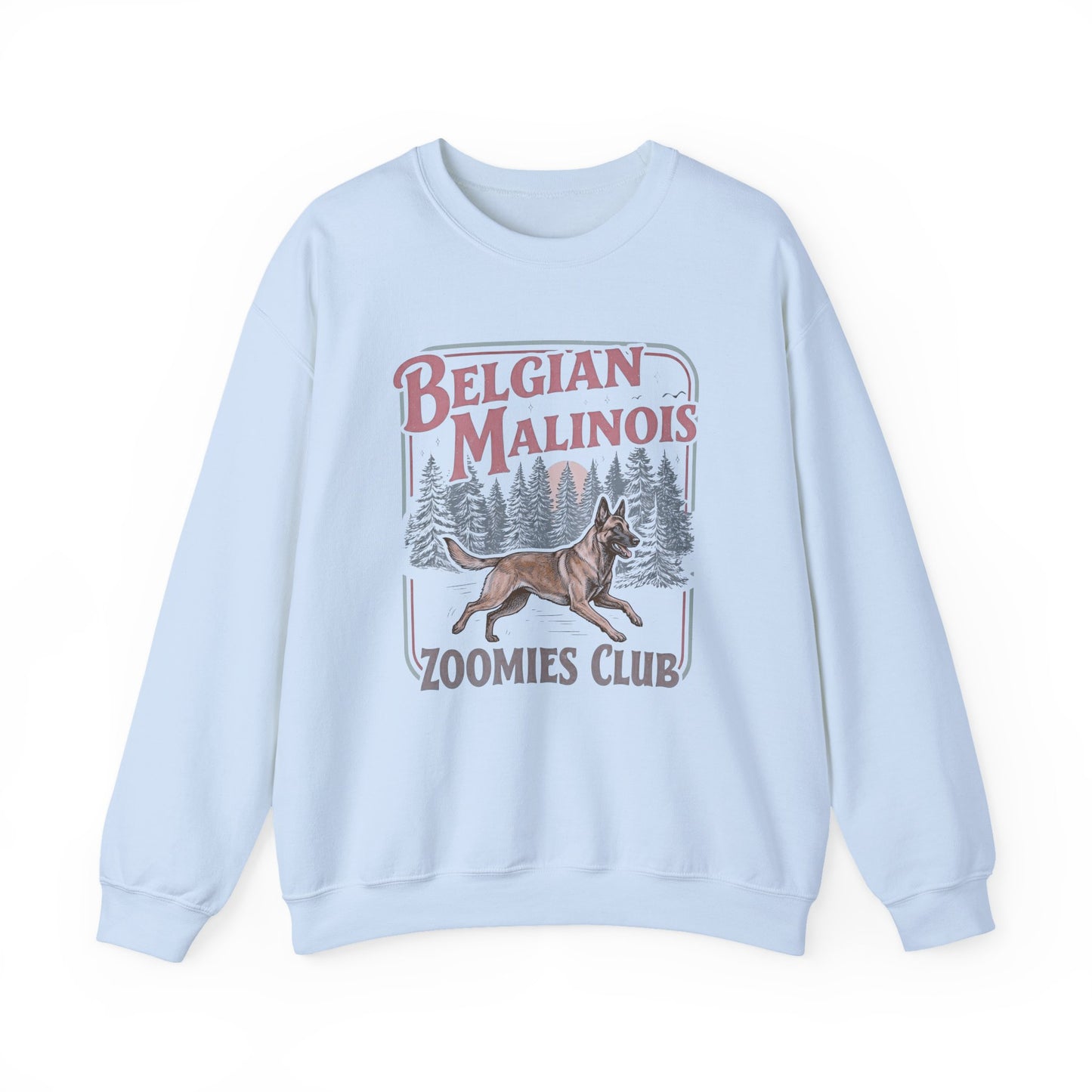 Belgian Malinois Zoomies Club Crewneck Sweatshirt