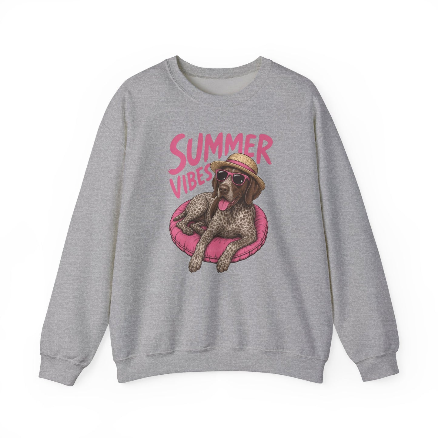 Summer Vibes German Shorthaired Pointer Crewneck Sweatshirt