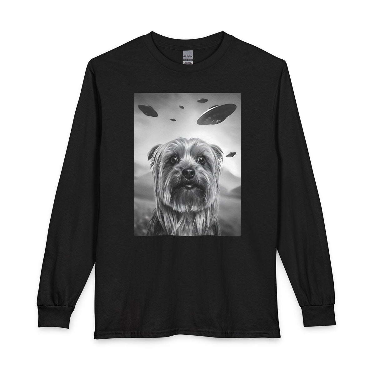 Yorkshire Terrier UFO Long Sleeve Black