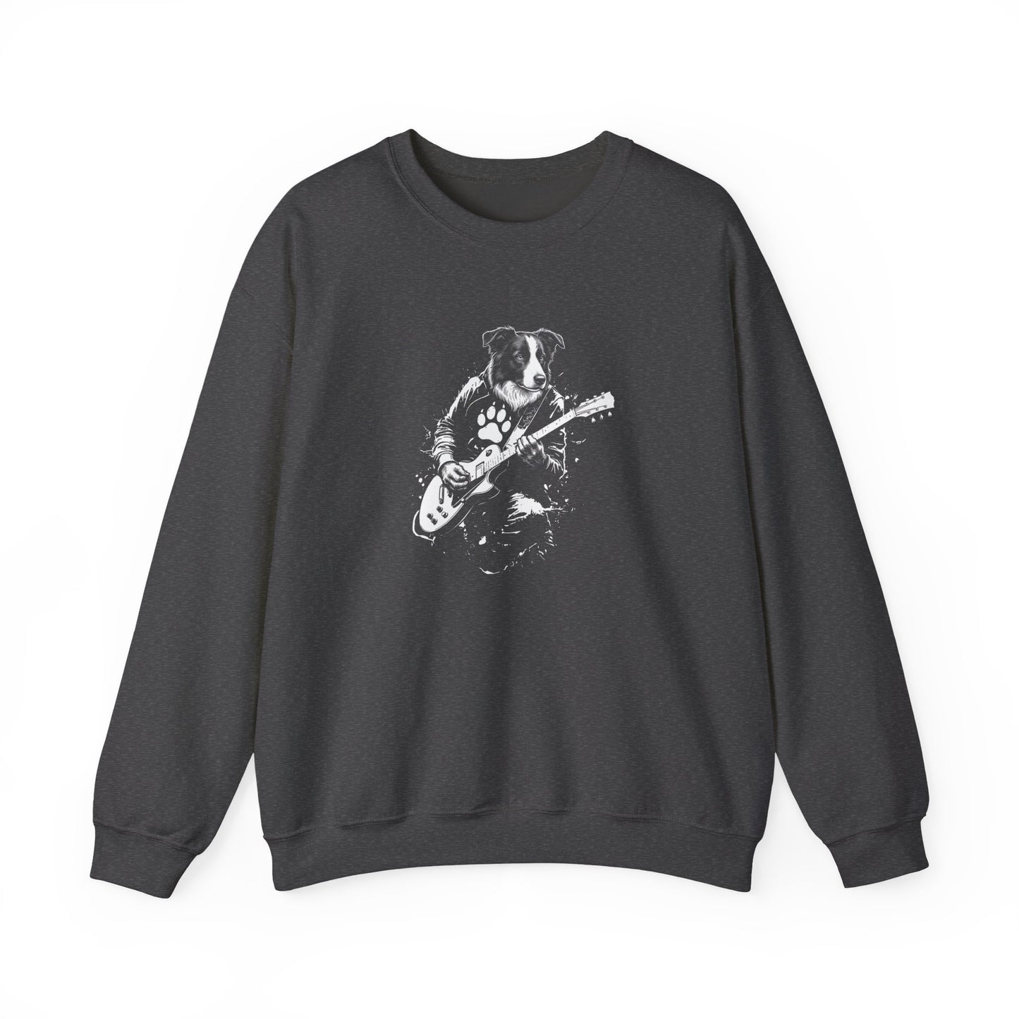 Border Collie Guitar Crewneck Sweatshirt