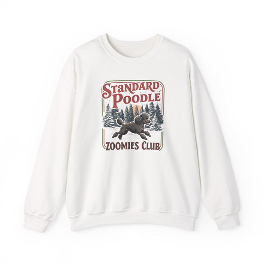 Standard Poodle Zoomies Club 2 Crewneck Sweatshirt