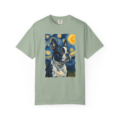 Boston Terrier Van Gogh Premium Tee