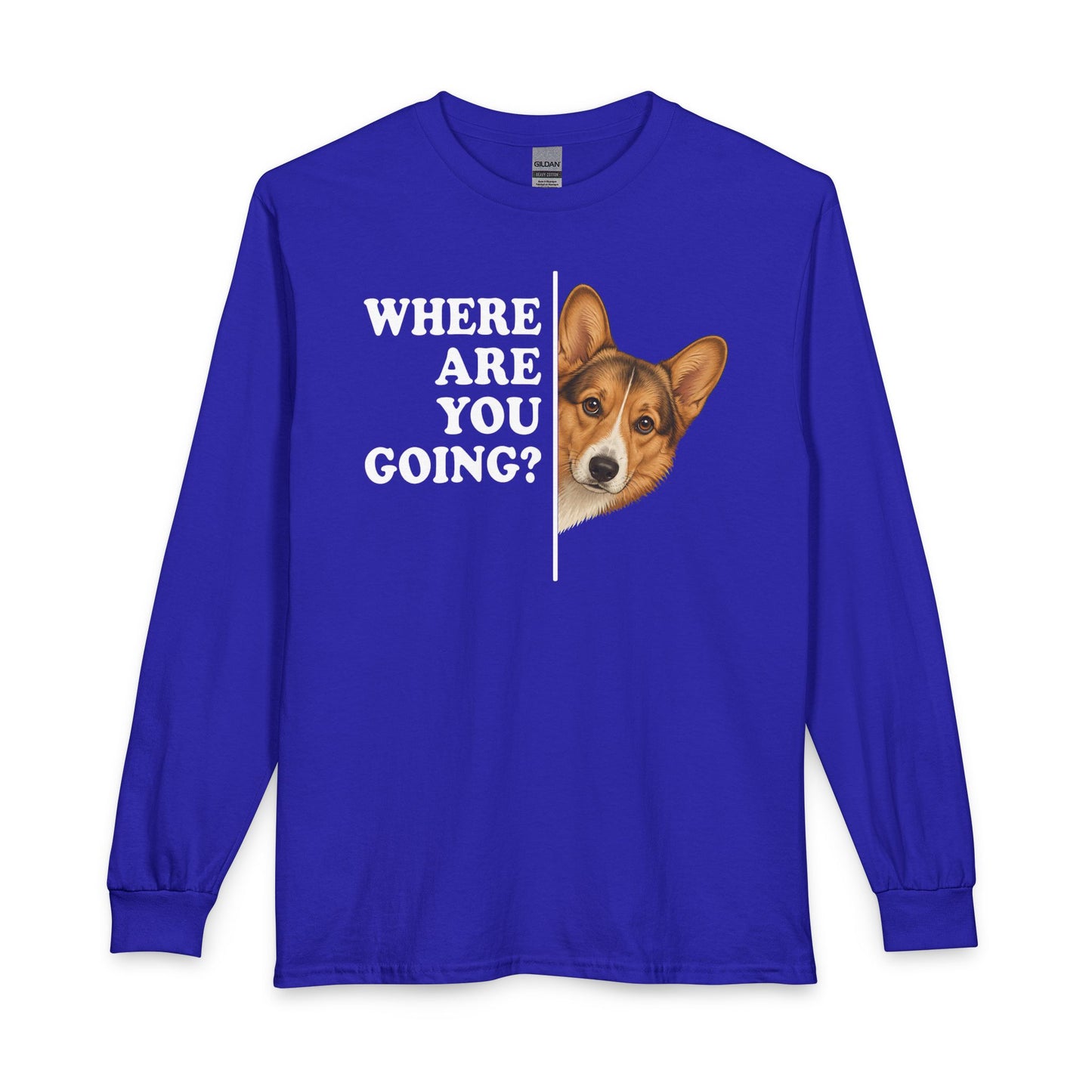 Cardigan Welsh Corgi Sable Where Are You Going Long Sleeve