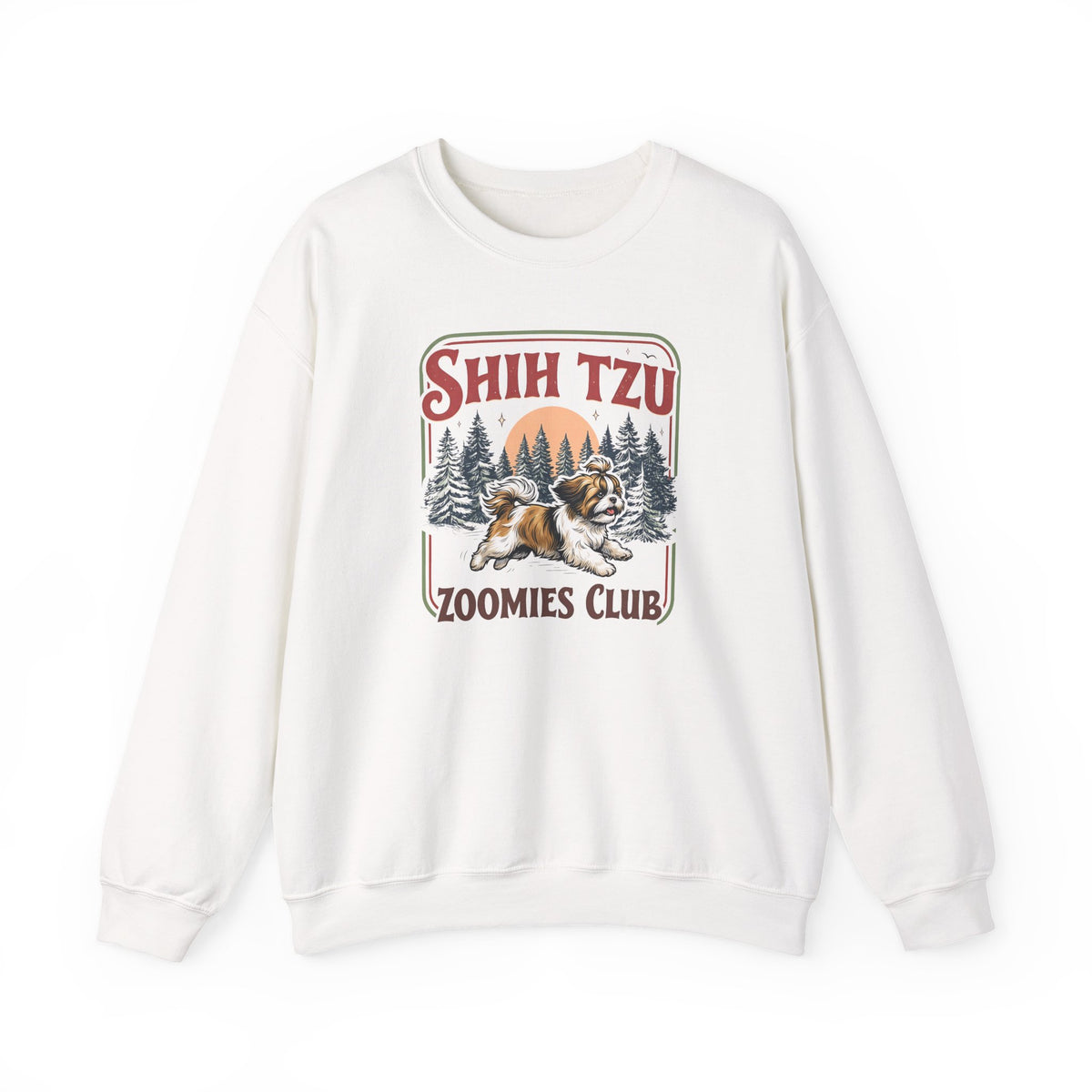 Shih Tzu Zoomies Club Crewneck Sweatshirt