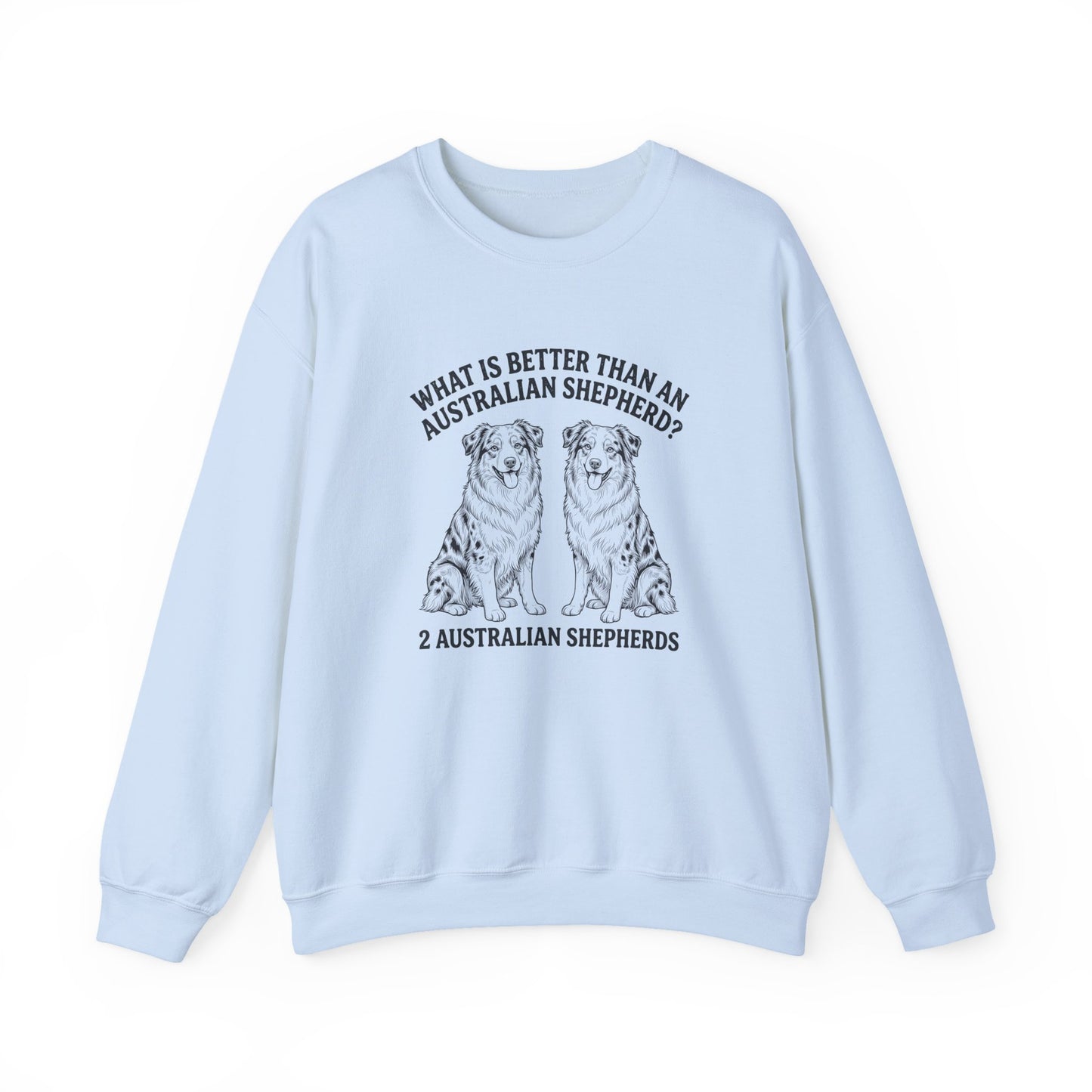 2 Australian Shepherds Crewneck Sweatshirt