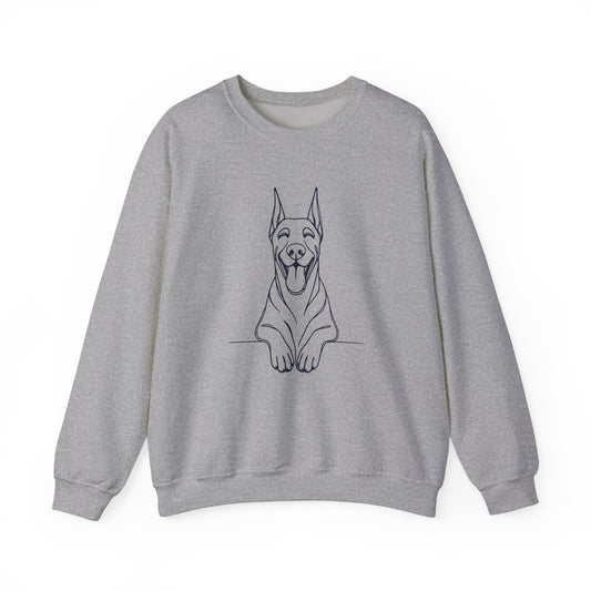 Happy Doberman Crewneck Sweatshirt
