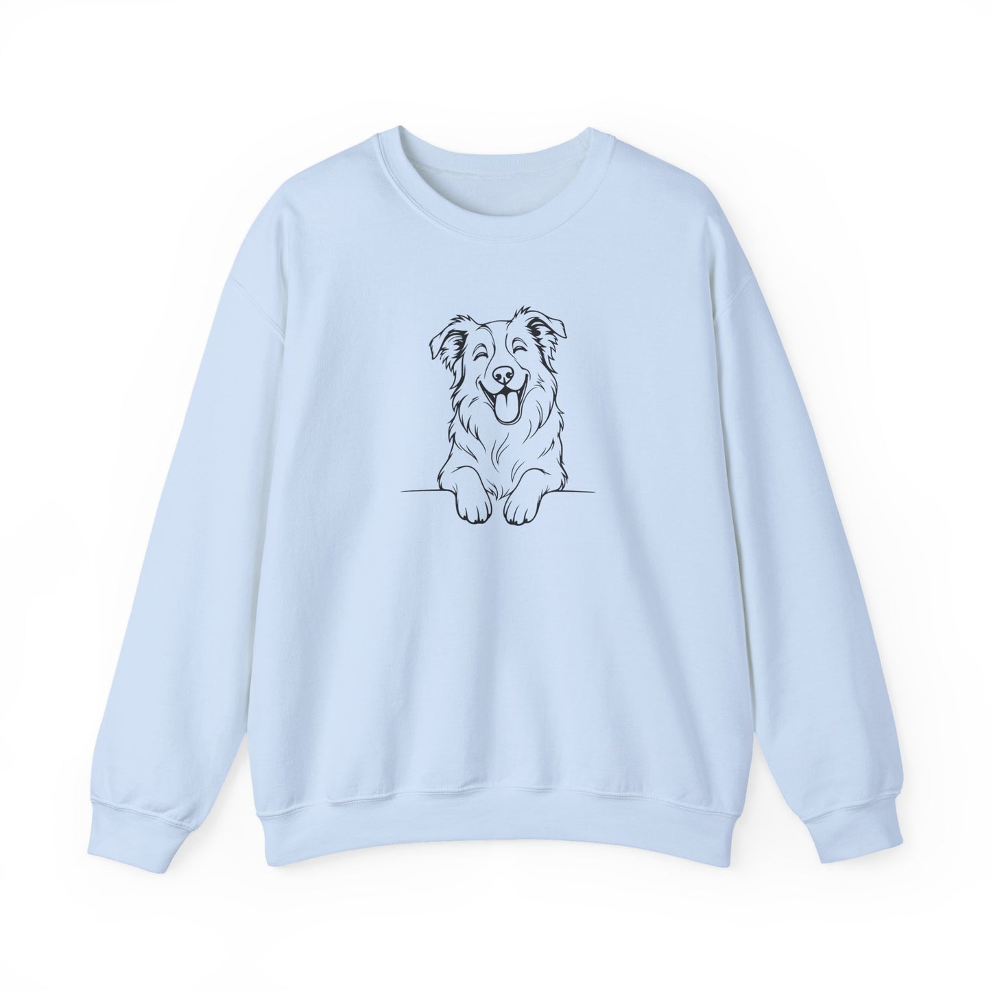 Happy Border Collie Crewneck Sweatshirt