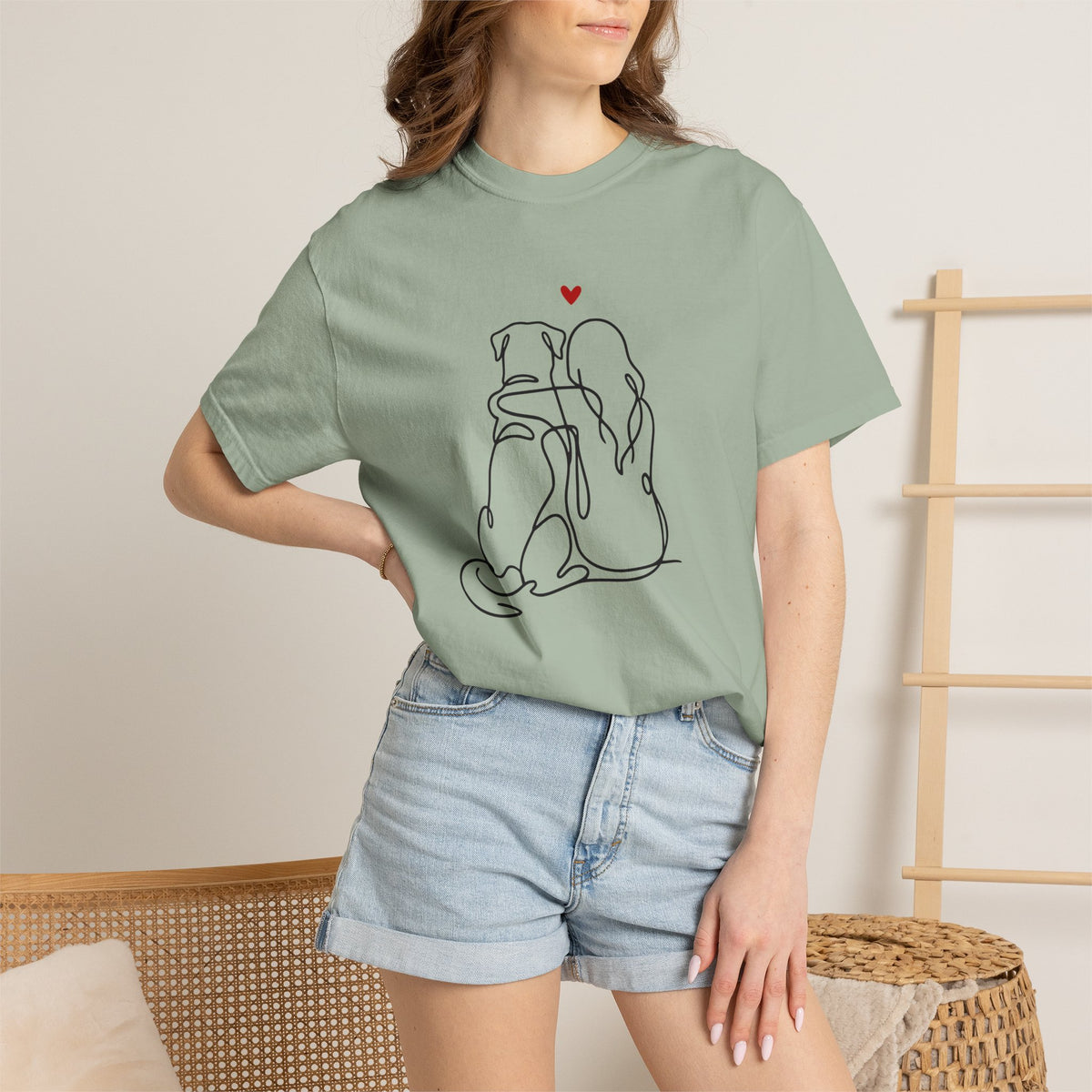 Rottweilwer and Girl Premium Tee