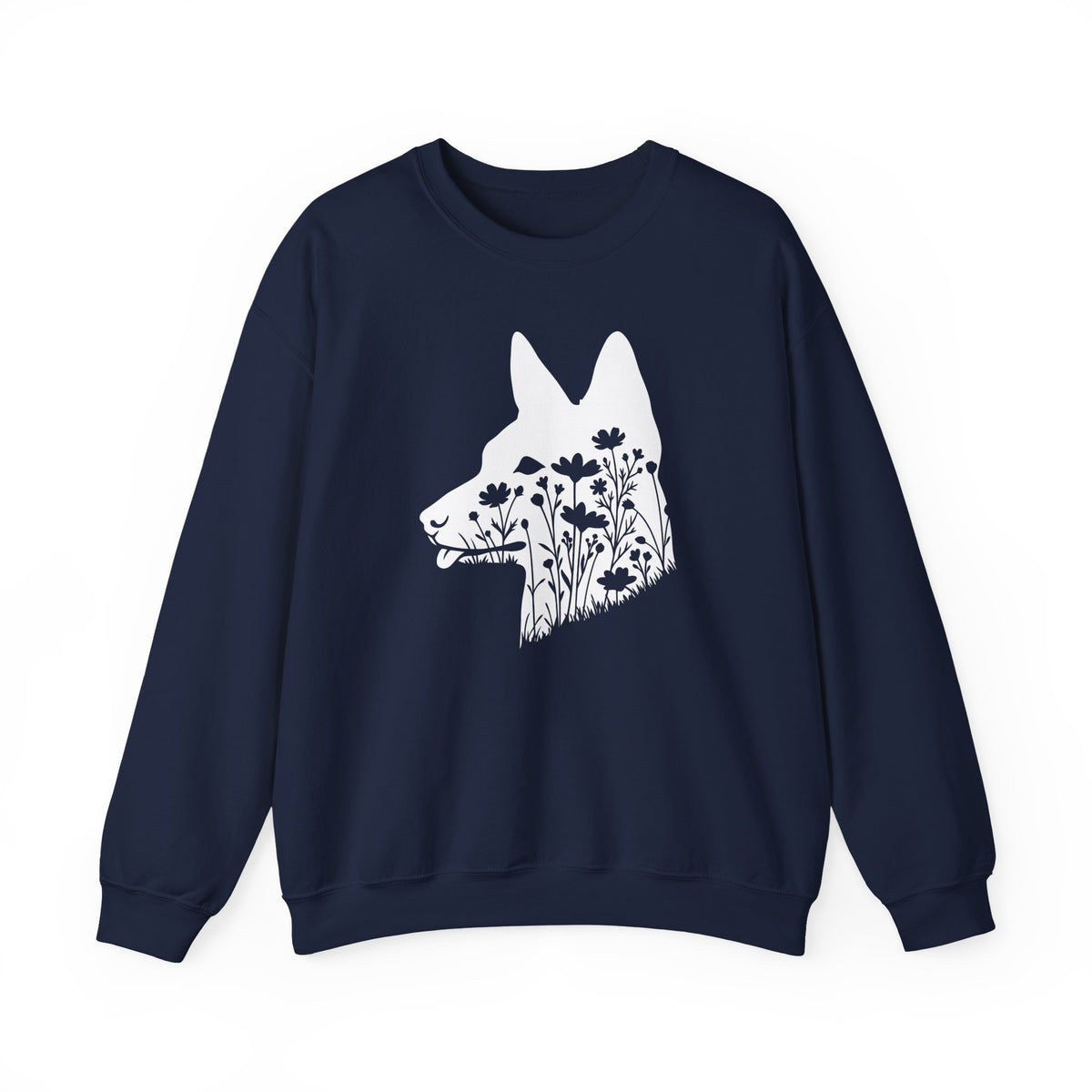Basenji Flowers Crewneck Sweatshirt