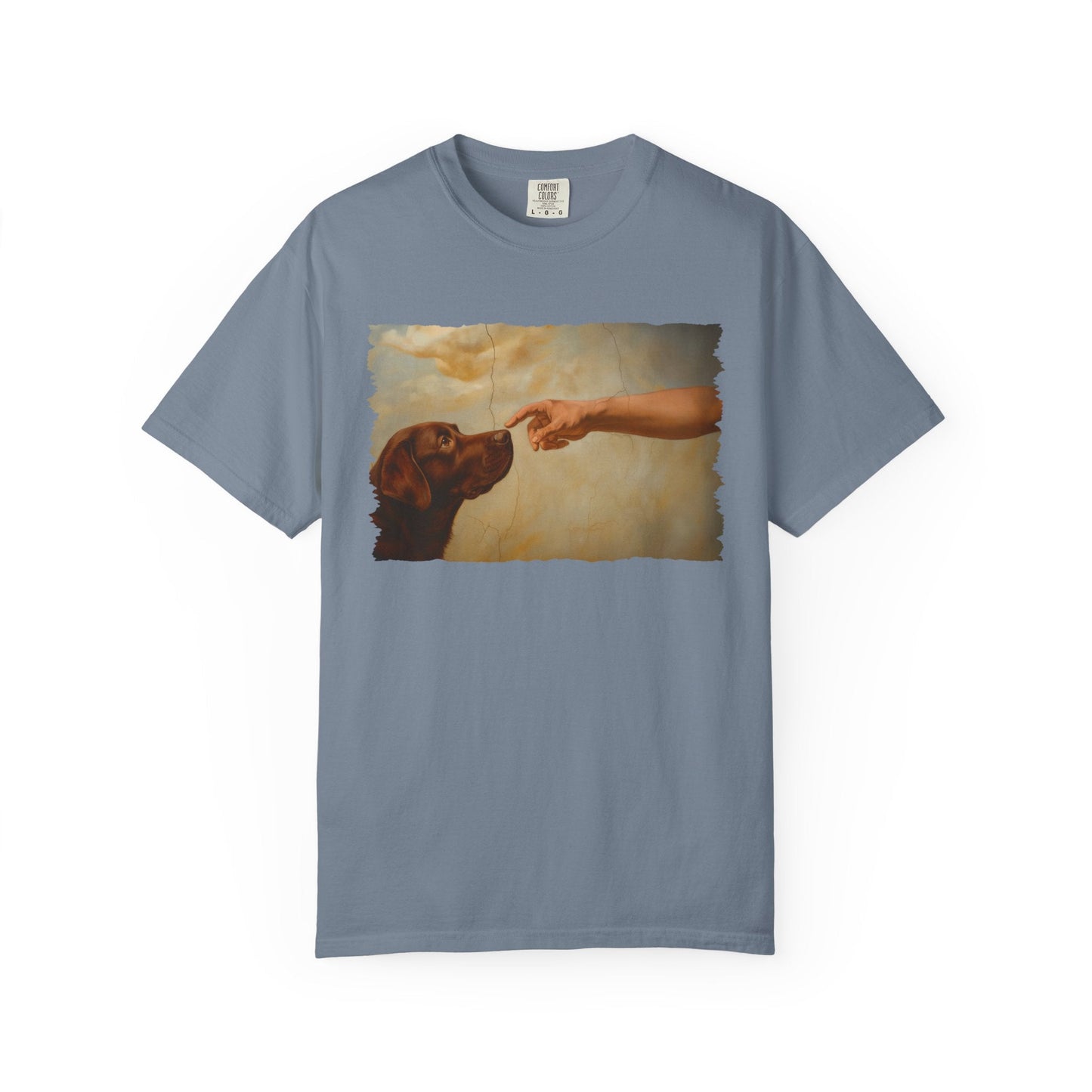 God Creates Chocolate Lab Premium Tee