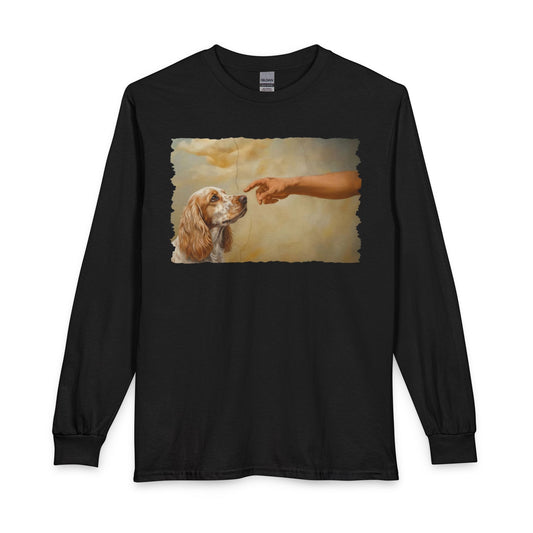 God Creates Lemon Roan Cocker Spaniel Long Sleeve