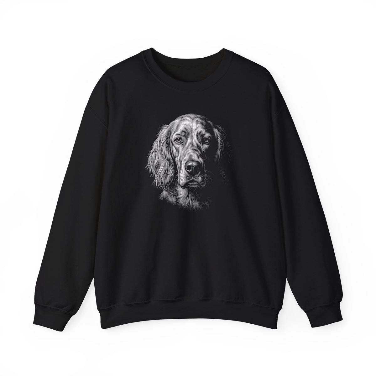 English Setter Engraved Crewneck Sweatshirt