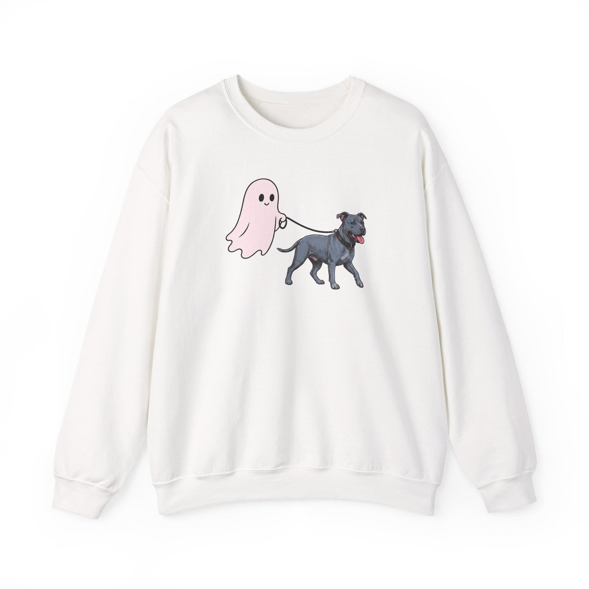 Pitbull Blue Ghost Walk Crewneck Sweatshirt