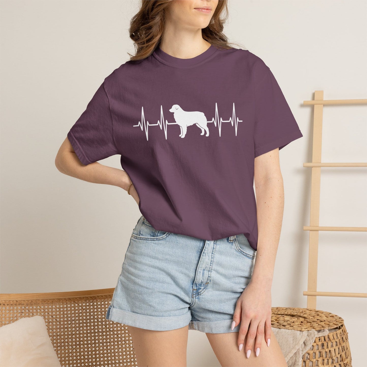 Australian Shepherd Heartbeat Premium Tee